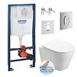 GROHE - Pack WC Bâti-support + WC SAT Infinitio sans bride fixations invisibles + Plaque + Panneau isolation phonique ArenaInfinitio - vignette