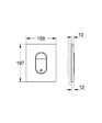 GROHE - Pack WC Bâti-support + WC SAT Infinitio sans bride fixations invisibles + Plaque + Panneau isolation phonique ArenaInfinitio - vignette