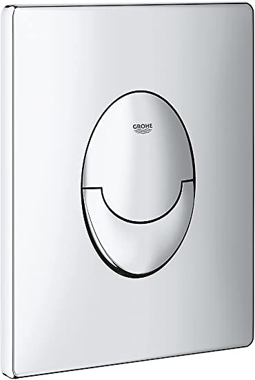 GROHE - Pack WC Bâti autoportant Rapid SL + WC Cersanit S-LinePro + Abattant + Plaque Chrome (ProjectS-LinePro-2) - large