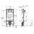 SWISS AQUA TECHNOLOGIES - Pack WC Bâti-support Autoportant + WC SAT sans bride fixations invisibles + Abattant softclose + Plaque - vignette