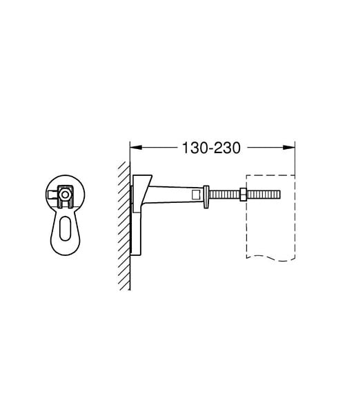 GROHE - Pack WC Bâti-support + WC Swiss Aqua Technologies Infinitio sans bride, fixation invisible + Plaque chrome - large
