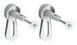GROHE - Pack WC Bâti-support + WC Swiss Aqua Technologies Infinitio sans bride, fixation invisible + Plaque chrome - vignette