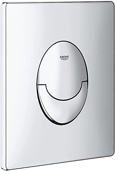 GROHE - Pack WC Bâti-support Rapid SL + WC sans bride Bello + Abattant softclose + Plaque Chrome (ProjectBello-2) - large