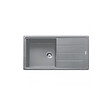 FRANKE - Franke Basis BFG 611-97 Evier 97x50cm avec égouttoir réversible, Fragranit +, Pierre grise (BFG611-97SK) - vignette