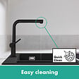 HANSGROHE - Hansgrohe Talis M54 Mitigeur de cuisine 270, 1 jet, Noir mat (72840670) - vignette