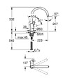 GROHE - Bauloop Mitigeur monocommande évier col de cygne, Chrome (G-31368001) - vignette