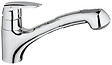 GROHE - Eurodisc Mitigeur Evier avec douchette extractible 2 jets, Chrome (G-32257001) - vignette
