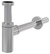 ALCA - Set Bonde Clic-clac raccord 5/4", pour lavabo avec trop-plein + Siphon, Chrome (AlcaSetChrome) - vignette