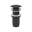 ALCA - Alca Bonde pour lavabo clic-clac 5/4 " Avec trop-plein, Gun métal brossé (A392-GM-B) - vignette