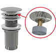 ALCA - Alca Bonde Clic-clac raccord 5/4", pour lavabo avec trop-plein, Laiton chromé (A392C) - vignette
