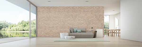 MODULO - Plaquette de parement béton Woodyteck - Beige nuance - large