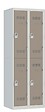 P.HENRY - Vestiaire acier 2 colonnes - Gris perle taupe - L80cm - vignette