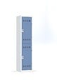 P.HENRY - Vestiaire 1 colonne - 2 cases - Gris perle et bleu - vignette