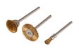 WOLFCRAFT - Lot de 3 mini brosses laiton - Tige 2,35mm - vignette