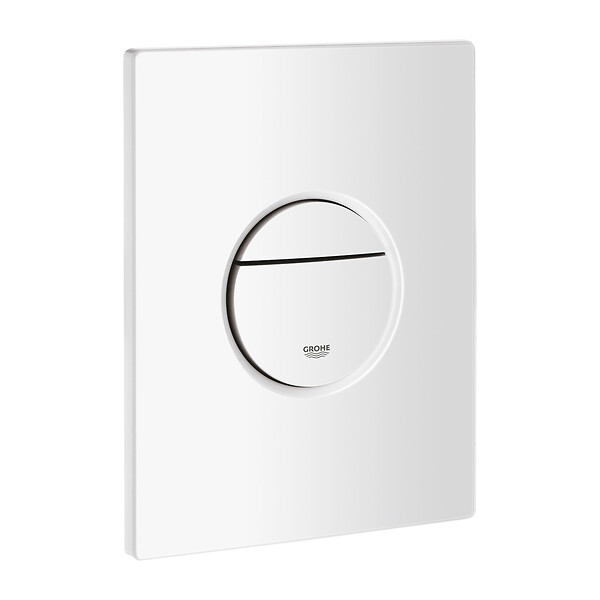 GROHE - Pack WC Bâti Autoportant Rapid SL + WC sans bride Integra avec fixations invisibles + Abattant softclose + Plaque blanc alpin - large