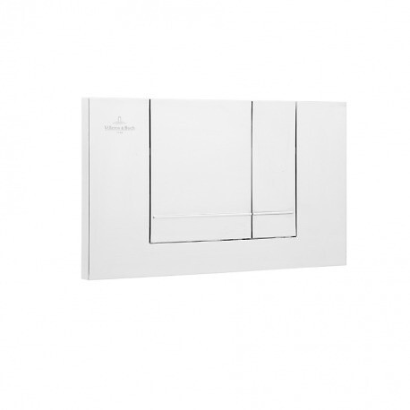 VILLEROY ET BOCH - Pack WC Bâti-support Viconnect + WC sans bride Integra avec fixations invisibles + Abattant frein de chute + Plaque Blanche - large