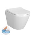 VILLEROY ET BOCH - Pack WC Bâti-support Viconnect + WC sans bride Integra avec fixations invisibles + Abattant frein de chute + Plaque Blanche - vignette