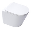 GROHE - Pack WC Bâti autoportant + WC blanc mat sans bride Infinitio + Abattant frein de chute + Plaque chrome, ProjectInfinitioMat-1 - vignette
