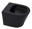 GEBERIT - Pack WC bâti Duofix + WC sans bride Infinitio Noir mat + Abattant frein de chute + Plaque Delta 50 Noire - vignette