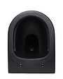 GEBERIT - Pack WC bâti Duofix + WC sans bride Infinitio Noir mat + Abattant frein de chute + Plaque Delta 50 Noire - vignette