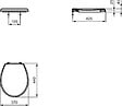 GROHE - Pack WC Bâti autoportant avec Cuvette Porcher rimless + Abattant + Plaque chrome (ProjectPorcher-2) - vignette
