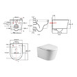 GROHE - Pack WC bâti-autoportant Rapid SL + WC SAT rimless fixations invisibles + Abattant softclose + Plaque chrome Autoportant-SAT-1 - vignette