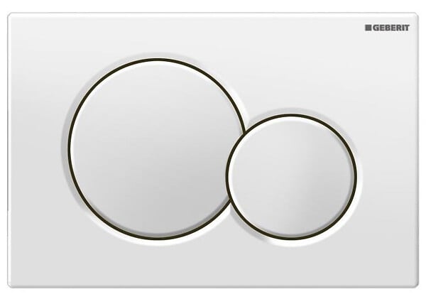 GEBERIT - Pack WC bâti-support UP720 extraplat + WC SAT sans bride fixations invisibles + Abattant + Plaque blanche SLIM-SATrimless-B - large
