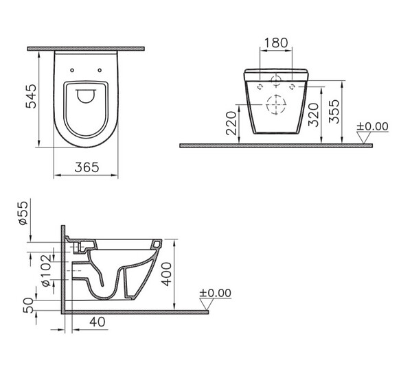 GROHE - Pack WC Bâti Rapid SL Autoportant + Cuvette Vitra S50 + Abattant soft close + Plaque chrome (ProjectS50softclose-2) - large