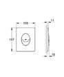 GROHE - Pack WC Bâti Rapid SL Autoportant + Cuvette Vitra S50 + Abattant soft close + Plaque chrome (ProjectS50softclose-2) - vignette
