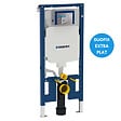 GEBERIT - Pack WC bâti-support UP720 extra-plat + Cuvette Infinitio sans bride fixations invisibles + Plaque blanche, SLIM-Infinitio-B - vignette