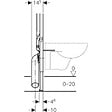 GEBERIT - Pack WC bâti-support UP720 extra-plat + Cuvette Infinitio sans bride fixations invisibles + Plaque blanche, SLIM-Infinitio-B - vignette