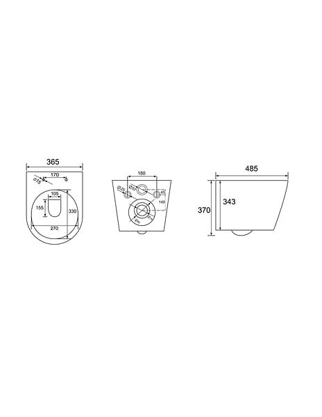 GROHE - Pack WC Bâti-support Rapid SL + Cuvette SAT Infinitio noire mat + Abattant frein de chute + Plaque Chrome - large