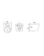 GROHE - Pack WC Bâti-support Rapid SL + Cuvette SAT Infinitio noire mat + Abattant frein de chute + Plaque Chrome - vignette