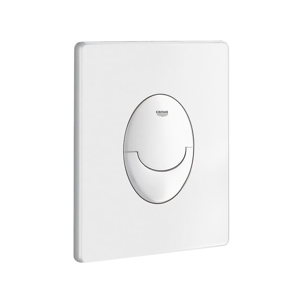 GROHE - Pack WC Bâti-support Rapid SL + WC sans bride Lucco Avva + Abattant softclose + Plaque blanche (RapidSL-Avva-3) - large