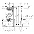 GEBERIT - Pack Autoportant Bâti-support Duofix + WC sans bride Lucco Avva + Abattant softclose + Plaque blanche (AvvaGebX) - vignette