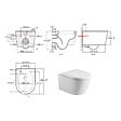 GEBERIT - Pack Bâti-support 112cm + Cuvette Swiss Aqua Technologies sans bride + Plaque blanche (SATrimlessGeb3) - vignette