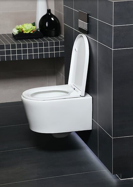 GEBERIT - Pack Bâti-support 112cm + Cuvette Swiss Aqua Technologies sans bride + Plaque blanche (SATrimlessGeb3) - large