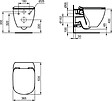 VILLEROY ET BOCH - Pack WC Bâti-support + Cuvette Ideal Standard TESI AquaBlade sans bride fixations invisibles + Plaque blanche (ViConnectTesi-2) - vignette