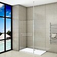 AICA SANITAIRE - AICA barre de stabilisation au plafond extensible 203-320cm, barre de fixation cylindrique avec la finition chromée pour douche à l'italienne - vignette