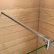 AICA SANITAIRE - AICA barre de stabilisation 90cm pour douche à l'italienne, barre de fixation carrée avec la finition chromée, la pince tournée - vignette