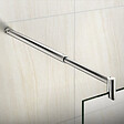 AICA SANITAIRE - AICA barre de stabilisation extensible 70-120cm pour douche à l'italienne, barre de fixation cylindrique en aluminium avec la finition chromée - vignette