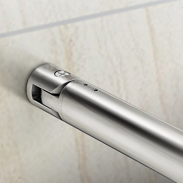 AICA SANITAIRE - AICA barre de stabilisation extensible 70-120cm pour douche à l'italienne, barre de fixation cylindrique en aluminium avec la finition chromée - large