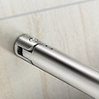 AICA SANITAIRE - AICA barre de stabilisation extensible 70-120cm pour douche à l'italienne, barre de fixation cylindrique en aluminium avec la finition chromée - vignette