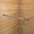 AICA SANITAIRE - Aica Barre De Stabilisation Extensible 73-120cm pour douche à l'italienne, Barre De Fixation Carrée En Aluminium Avec La Finition Chromée - vignette