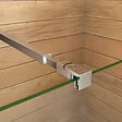 AICA SANITAIRE - Aica Barre De Stabilisation Extensible 73-120cm pour douche à l'italienne, Barre De Fixation Carrée En Aluminium Avec La Finition Chromée - vignette