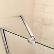 AICA SANITAIRE - AICA barre de stabilisation 90cm, barre de fixation avec la pince renforcé en chromé pour douche à l'italienne - vignette