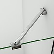 AICA SANITAIRE - AICA barre de stabilisation 450mm pour douche à l'italienne, barre de fixation la pince 360° - vignette