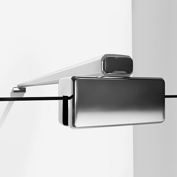 AICA SANITAIRE - AICA barre de stabilisation 450mm pour douche à l'italienne, barre de fixation la pince 360° - large
