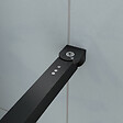 AICA SANITAIRE - Aica Barre De Stabilisation Extensible 73-120cm pour douche à l'italienne, Barre De Fixation Carrée En Aluminium Avec La Finition Noir Mat - vignette