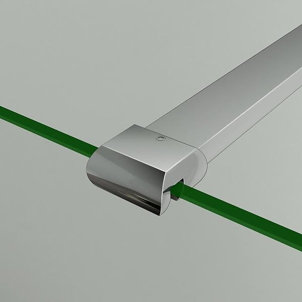 AICA SANITAIRE - AICA barre de fixation 90cm, barre de stabilisation avec la finition chromée pour douche à l'italienne - large